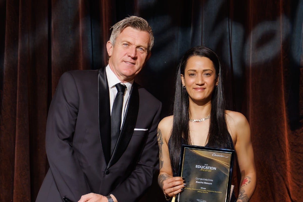 Alesha Henare wins Chisholm 2026 Apprentice of the Year Award